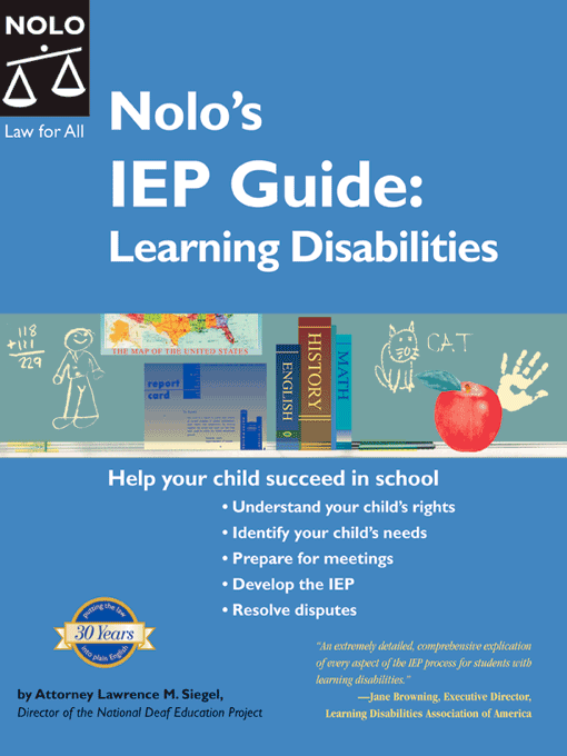 Title details for Nolo's IEP Guide by Lawrence M. Siegel  - Wait list